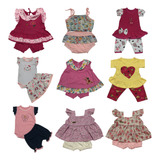 Promoção Kit Com 10 Roupinhas Bebe Menina Barato Revenda
