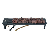 Promoção Lareira A Gás De 80cm Com Pedras E Frete Grátis