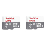 Promoção Micro Sd Cartão 32gb Sandisk Ultra 2 Unidades
