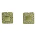 Promoção Pocao2005- Brincos Ouro 18k Quadrado Diamantes B756