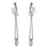Promoção Pocao2005 Brinco Ouro Branco 18k 750 Diamantes B351
