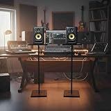 Promoção Suporte Pedestal Altura Regulável Para Caixas De Som-Studio Krk-Yamaha-Edifer-ferro MDF