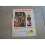 Propaganda Antiga Bebida Pepsi Cola 1965