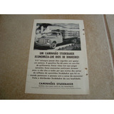 Propaganda Antiga Caminhão Studebaker 1953 Diesel