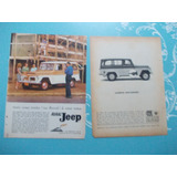 Propaganda Vintage - Kit De 2 Edições. Rural Jeep/ Willys Ru