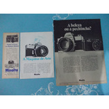 Propaganda Vintage (kit De 3). Minolta Câmara A Máquina De A