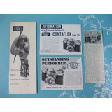 Propaganda Vintage (kit De 4). Zeiss Ikon Câmara Contaflex