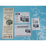 Propaganda Vintage (kit De 4). Zeiss Ikon Câmara Super Ikont