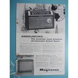 Propaganda Vintage. Magnavox All-transistor Intercontinental