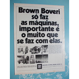 Propaganda Vintage Brown Boveri Indústria