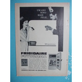 Propaganda Vintage Geladeira Frigidaire