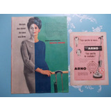 Propaganda Vintage kit De 2 Arno Enceradeira Faço Questão