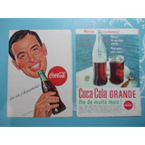 Propaganda Vintage kit De 2 Folhas Coca cola cod 5 