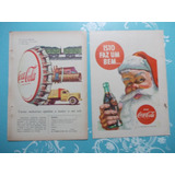 Propaganda Vintage Kit De 2 Folhas Coca cola