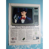 Propaganda Vintage Televisão Rede Philips controle Remoto
