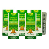 Própolis Verde Suplemento Alimentar 45 Cápsulas Kit Com 5 Sabor Neutro