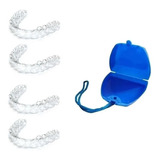 Proteção Bucal Ranger Dentes Placa Moldável 1 Estojo Azul