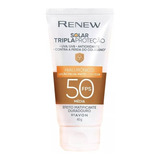 Proteção Facial Avon Renew Solar Hialurônico Média Fps50 40g