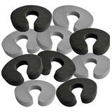 Proteção Salva Dedos Kit 10 Protetor Quina Porta Segurança Cor Sortidos Preto E Cinza