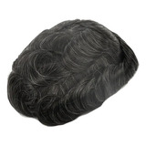 Protese Capilar 20 Grisalho Em Silicone Cabelo Humano