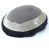 Prótese Capilar Masculina Castanho Escuro Cor 1b 20x25