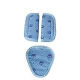 Protetor Acolchoado De Cinto Para Bebê Conforto Cadeirinha E Carrinho Design Macio Com Estampa De Coroa Em Cor Azul