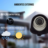 Protetor Antifurto De Camera Dome Metal Acoplado Cor Preto