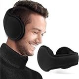 Protetor Aquecedor De Frio Do Inverno Para Ouvido E Orelha Unisex De Pelúcia BR Alfa Único Regular Regular 1 PRETO 