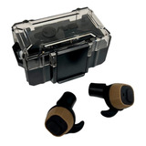 Protetor Auricular Eletrônico Tático Earplug Avb m20 tan