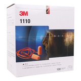 Protetor Auricular Espuma E Cordão 3m 1110 Caixa 100 Pares