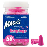 Protetor Auricular Mack s Earplug Ultra 30db 50 Pares Rosa