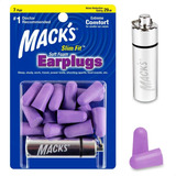 Protetor Auricular Mack s Slimfit 29db 7 Pares Case Cor Violeta