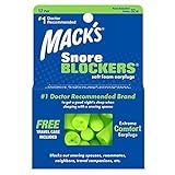 Protetor Auricular Mack S Snore Blockers 12 Pares Com Case Cor Verde