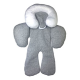 Protetor Bebe Conforto Apoio Corpo Reversível Cinza Zip Toys