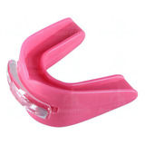 Protetor Bucal Duplo Silicone Everlast Rosa Sabor Sem Sabor