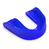 Protetor Bucal Simples Moldável Azul C Estojo Preto Mma Boxe Muay Thai Zona Livre