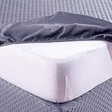 Protetor Capa Impermeável Casal Queen Ultrassonico Sem Ruído Cinza 