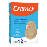 Protetor Curativo Ocular Adulto Bege Com 12 Un Cremer