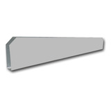 Protetor De Aluminio Porta Rodape Contra Umidade Acabamento