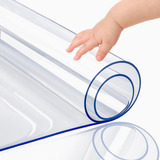 Protetor De Capa De Mesa Popoto Upgraded Pvc Clear 40x240cm