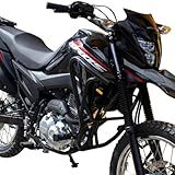 PROTETOR DE CARENAGEM BROS 160 2025 EM DIANTE COM PEDALEIRA