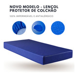 Protetor De Colchão Hospitalar Lençol Impermeável Antialérgico Solteiro
