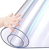Protetor De Mesa De 50 X 36 Polegadas Para Sala De Jantar Toalha De Mesa De Vinil Transparente Almofada De Mesa De Plástico Para Escritório Casa Móveis De Madeira Pano De Mesa Proteção à Prova D água Protetor De Mesa Tapete
