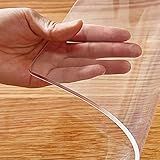 Protetor De Mesa De PVC Transparente De 1 5 Mm De Espessura 99 X 200 Cm Almofada De Mesa De Plástico De Cristal Para Sala De Jantar Sala De Estar Arte De Mesa Proteção De Tela De Plástico