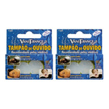 Protetor De Ouvido Silicone 2 Pares Natação Barulho Dormir