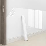 Protetor De Parede- Papel De Contato Transparente- Absorção Eletrostática- Película Protetora De Parede- Adesivos Plásticos Transparentes Removíveis Para Cozinha E Escritório- Da Parte Traseira Da