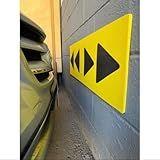 Protetor De Parede Para Garagem- EVA- 100x30cm- Amarelo E Preto- 1 Unidade