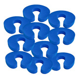 Protetor De Porta Quina Batente Salva Dedo Protecao Kit 10 P Cor Azul