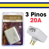Protetor De Raio Pw Eletro 2 Tomadas Bivolt Cor Branco 127v 220v