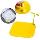 Protetor De Ralo De Silicone Para Ralos Pias Tanques Mau Cheiro Insetos Amarelo Clink